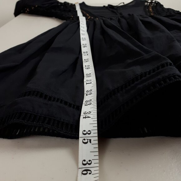 Endless Rose Black Crochet Lace Mini Dress - Picture 15 of 16